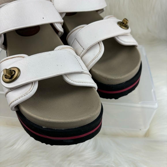 COACH TRAIL PLATFORM SANDALS SIZE 9B WOMANS - Picture 5 of 13